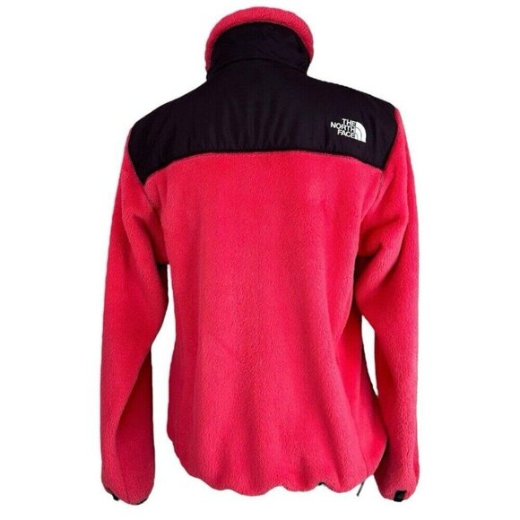 The North Face Women's Pink Osito Polartec Thermal Pro Raschel Fleece Coat S/C42 - Picture 4 of 16